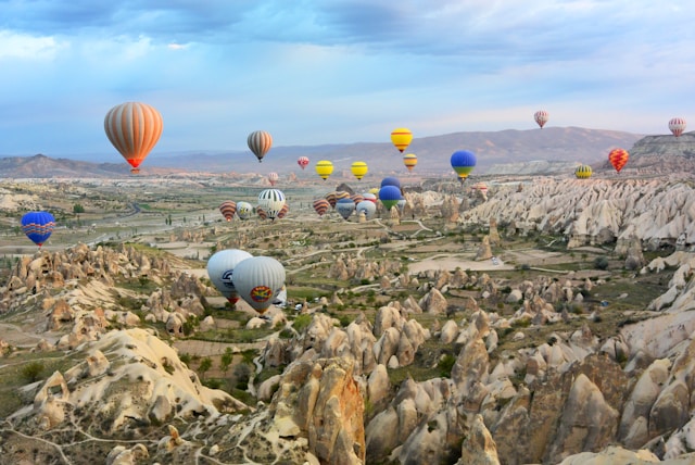 safari en montgolfière